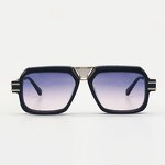 Sunglasses Manufacturer - Retro Rectangle Gradient Blue Metal UV400 for Men