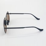 Sunglasses Manufacturer - Retro Classic Black Metal UV400 PC Tac Rectangular Unisex