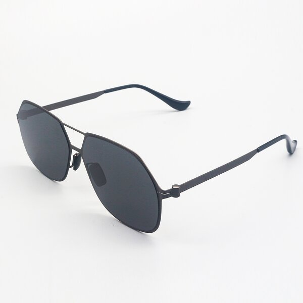 Sunglasses Manufacturer - Retro Classic Black Metal UV400 PC Tac Rectangular Unisex