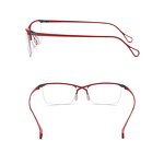 Optical Glasses Manufacturer - Titanium Semi-Rimless Square 185757 for Mens Business