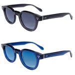 Sunglasses Manufacturer - 2025 Luxury Round Acetate Polarized UV400 3D Logo Women