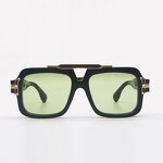Sunglasses Manufacturer - Punk Small Square Titanium UV400 Acetate Lenses for Men