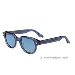 Sunglasses Manufacturer - Vintage Square Acetate Tea Black Polarized UV400 for Men