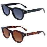 Sunglasses Manufacturer - 2025 Luxury Round Acetate Polarized UV400 3D Logo Women