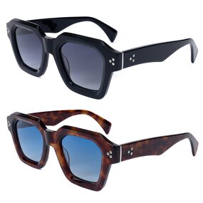 Sunglasses Manufacturer - Vintage Rectangle Thick Colorful Square Frame UV400 for Men