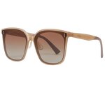 Sunglasses Manufacturer - TR90 Silicone Polarized Green Square UV Protection Men