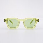 Sunglasses Manufacturer - Italian Blue Bio Acetate Polarized Square Rectangle Men