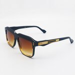 Sunglasses Manufacturer - 2025 Light Blue Gold Acetate UV400 Custom Logo for Men