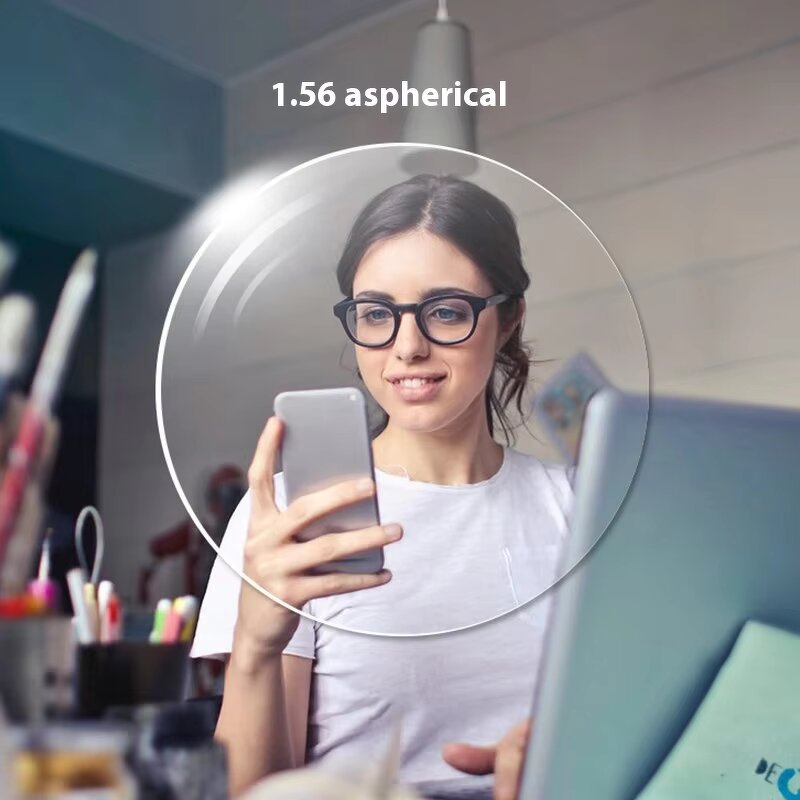 Spectacle Lenses Manufacturer - 2025 1.56 CR39 Anti-Blue Light 65mm Clear