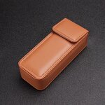 Glasses Case Manufacturer - Motech Rectangle PU Leather Magnetic View Window White
