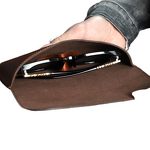 Glasses Case Manufacturer - Motech Retro Vintage Leather Crazy Horse Custom Portable