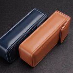 Glasses Case Manufacturer - Motech Rectangle PU Leather Magnetic View Window White