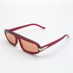 Sunglasses Manufacturer - Motech 2025 Retro Rectangle PC Red Polarized UV400 Custom