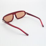 Sunglasses Manufacturer - Motech 2025 Retro Rectangle PC Red Polarized UV400 Custom