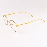 Optical Frame Manufacturer - Gold Metal Titanium Solid for Diamond Face Shape