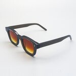 Sunglasses Manufacturer - Large Acetate Gradient UV400 Custom Logo Black PC for Men