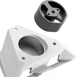 Starlink Mount Manufacturer - 2in1 Clamp Mount Adjustable Universal Pole Clamp with Pipe Adapter for Car RV for Starlink Mini