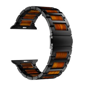 Watch Band Manufacturer - Wooden Stainless Steel Sandalwood for Apple Watch Series 11 10 8 Ultra 3 49mm 46mm 40mm 44mm