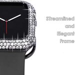 Watch Case Manufacturer - Elegant Full Diamonds Luxury Bumper for Apple Watch S10 9 8 7 42mm 46mm Bling Cover