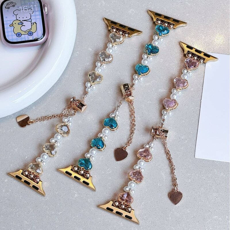 Watch Band Manufacturer - Colorful Diamonds Stone Bracelet Elegant Women's for Apple Watch 46mm S11 S10 S9 49mm Ultra