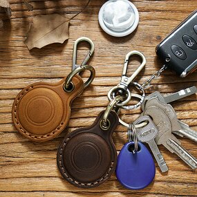 AirTag Case Manufacturer - High-end Retro Leather Keychain Protective for Apple Airtag Locator Tracker
