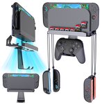 Wall Mount Manufacturer - Updated Metal Space-Saving Organizer with Protective Foam Strip Design Stand for Nintendo Switch 2 OLED