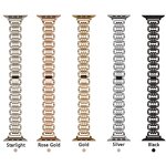 Watch Band Manufacturer - Women Metal Strap for Apple Watch 46mm 42mm 49mm 41mm 45mm 44/40mm 11 10 9 8 7 SE 6 5 Ultra