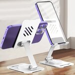 Phone Stand Manufacturer - Metal Aluminum Alloy Rotatable Desktop Foldable Lazy Frame for iPhone 17 Pro Max Tablet