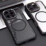 Phone Case Manufacturer - Carbon Fiber Magnetic Silicone TPU for iPhone 17 16 Pro Max Wireless Charging