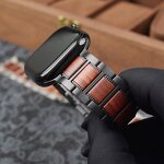 Watch Band Manufacturer - Wooden Stainless Steel Sandalwood for Apple Watch Series 11 10 8 Ultra 3 49mm 46mm 40mm 44mm