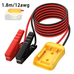 Battery Adapter Manufacturer - Jumper Cable Clamps Power Wheel for 20V 18V Battery Jump Starter for Car