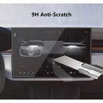 Screen Protector Manufacturer - 9H Tempered Glass Anti-Scratch for Tesla Model S(2025-2021)Model X (2025-2022)Long Range&Plaid Navigation