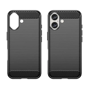 Phone Case Manufacturer - Soft TPU Carbon Fiber Cover for iPhone 16 Pro Max Shockproof