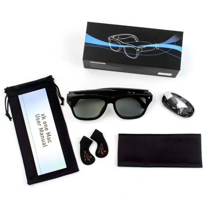 Smart Glasses Manufacturer - XK One Mac AI with 8MP Camera Object Recognition 164 Languages Real Time Translate WiFi Touch Control