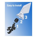 Starlink Mount Manufacturer - Premium Real Pipe Adapter Adjustable Clamp Pole Mount Kit for Car RV Ladder Yacht