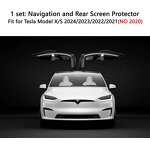 Screen Protector Manufacturer - 9H Tempered Glass Anti-Scratch for Tesla Model S(2025-2021)Model X (2025-2022)Long Range&Plaid Navigation