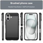 Phone Case Manufacturer - Soft TPU Carbon Fiber Cover for iPhone 16 Pro Max Shockproof