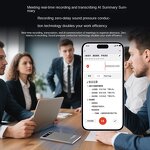 AI Recorder Manufacturer - Smart Ultra-thin with Magnetic Suction Aluminum Alloy MP3 Meeting Minutes Synchronous Translation Card