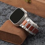 Watch Band Manufacturer - Wooden Stainless Steel Sandalwood for Apple Watch Series 11 10 8 Ultra 3 49mm 46mm 40mm 44mm