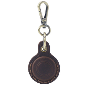 AirTag Case Manufacturer - Genuine Leather Keychain Anti-Scratch Protective Cover Keyring Holder for Dog Cat Collar