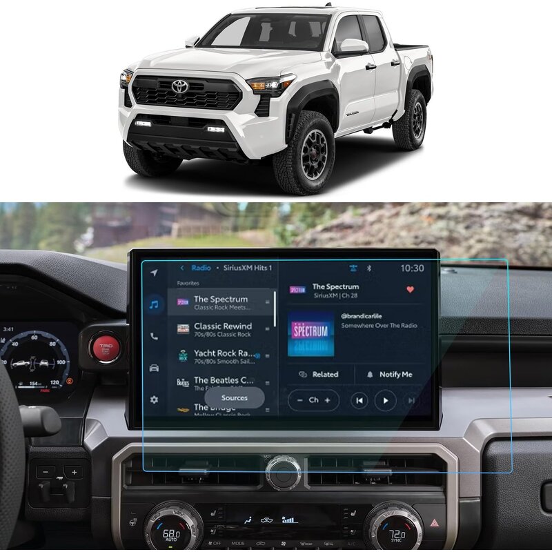 Screen Protector Manufacturer - for Toyota Tacoma 14 Inch Navigation 2024 2025 Tempered Glass 9H Anti-Scratch
