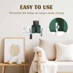 Storage Box Manufacturer - Multifunction Wall Mounted Punch Free Organizer for Remote Control Mobile Phone Plug Charging Cable