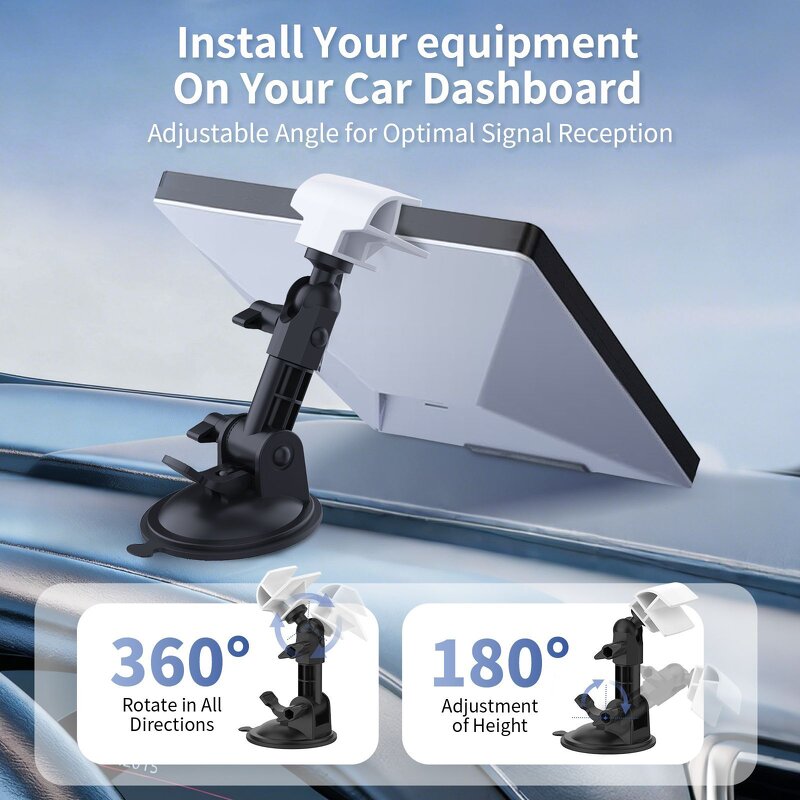 Starlink Mount Manufacturer - Premium Real 2026 Adjustable Dashboard Vehicle Mount Suction Base Stable Grip