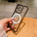 Phone Case Manufacturer - Luxury Four Corners Shockproof Transparent for iPhone 15 Pro Max with Camera Lens Protector