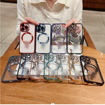 Phone Case Manufacturer - Luxury Magnetic Camera Lens Protective Soft TPU Silicone Transparent for iPhone 16 15 14 13 12 11