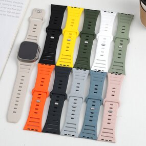 Watch Band Manufacturer - Colorful Breathable Hole Design Ultra Wide Soft Silicone Wrist for Apple Watch Series 10 8 9 Ultra 2