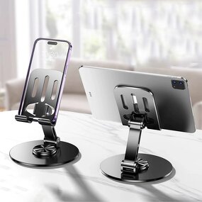 Phone Stand Manufacturer - Portable Metal Adjustable Flexible Folding Lazy Desktop Live Mount Bracket for iPhone 17