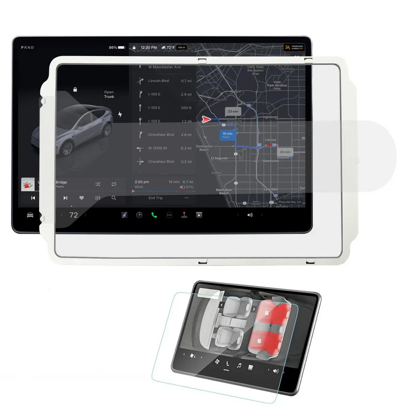 Screen Protector Manufacturer - 2026 Performance Version 16" & 8" Tempered Glass for Tesla Model Y 3 Performance with Applicator