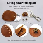AirTag Case Manufacturer - New Design 2025 Handmade Retro Genuine Leather Holder with Keychain Protective