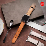 Watch Band Manufacturer - Business Leather Strap for Apple Watch 8 45mm 49mm Luxury Bracelet for iWatch